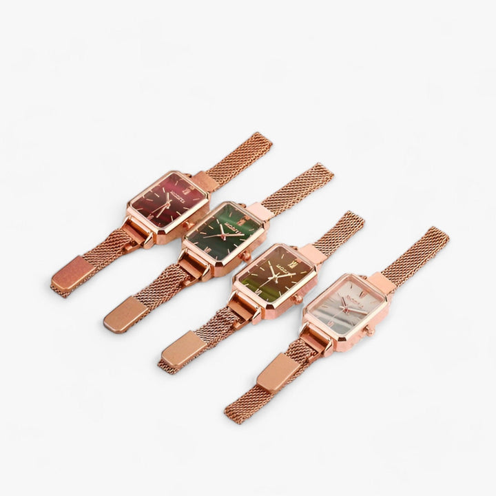 Stylish Square Watch with Magnetic Strap – Selena