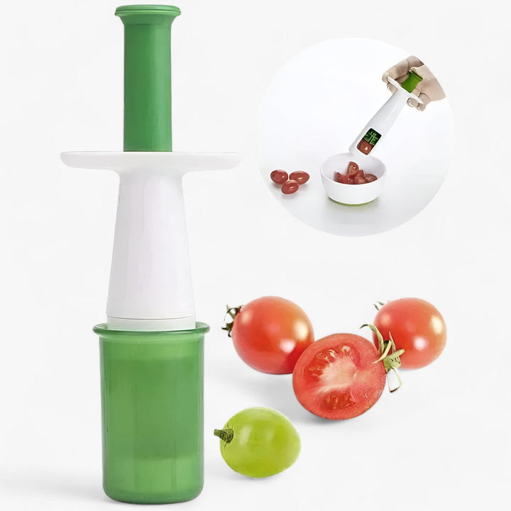 Cortador de tomates para una preparación de frutas sin esfuerzo – CherryMate
