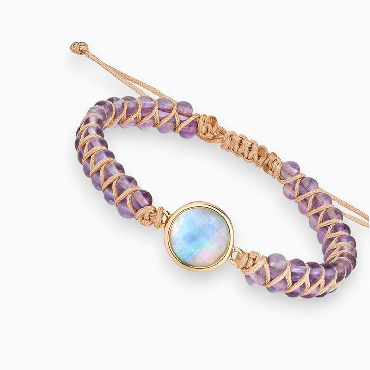 Ametyst Glans Helbredende Armbånd - Amara