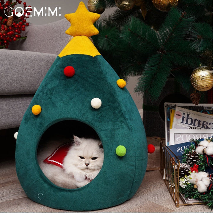 Kattekurv Juletræ – FestivePurr