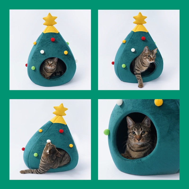 Kattekurv Juletræ – FestivePurr