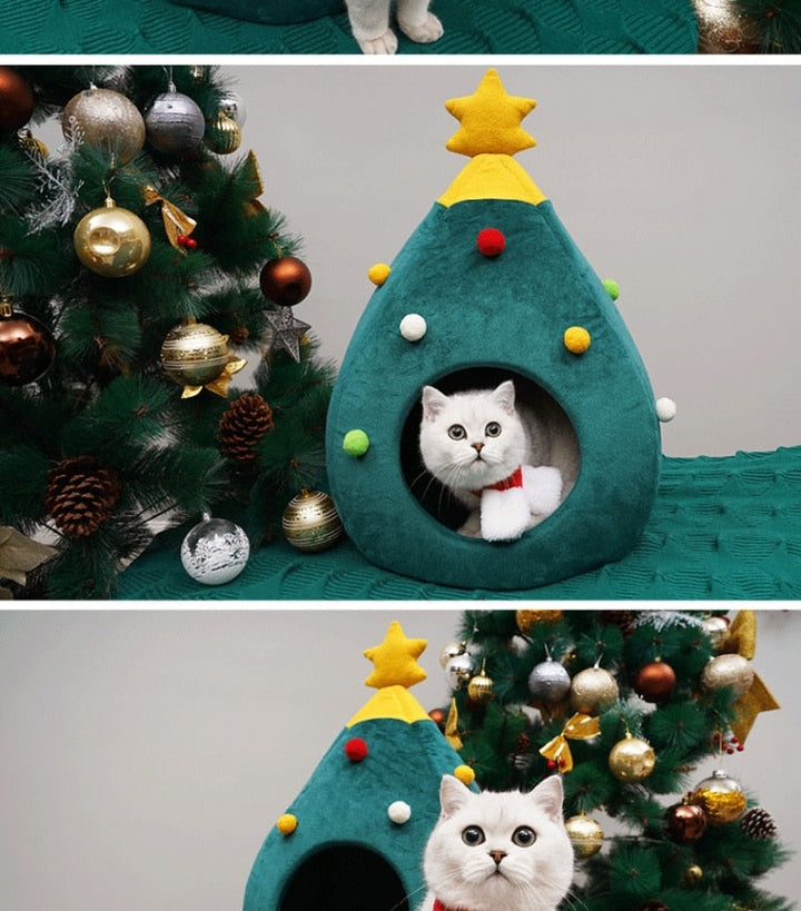 Kattekurv Juletræ – FestivePurr
