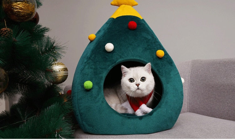 Kattekurv Juletræ – FestivePurr