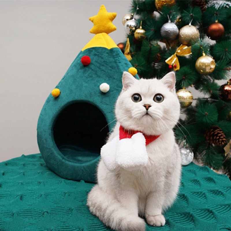 Kattekurv Juletræ – FestivePurr