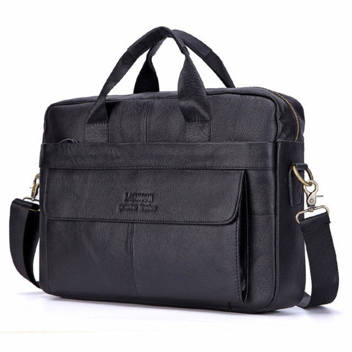 Größe  Luxuriöse Stilvolle Ledertasche für Laptops – Victor