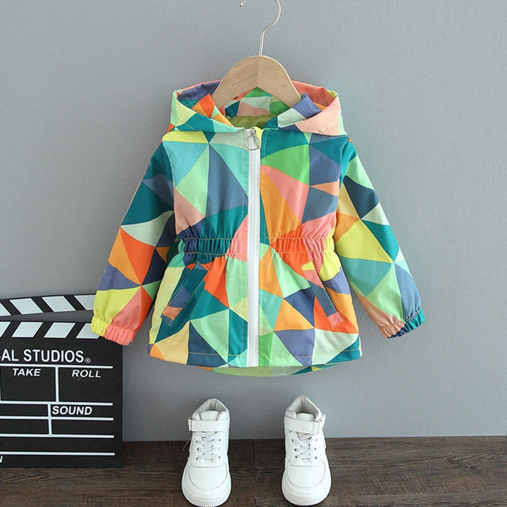 Fashionable Butterfly Rain Jacket for Girls - ButterflySplash