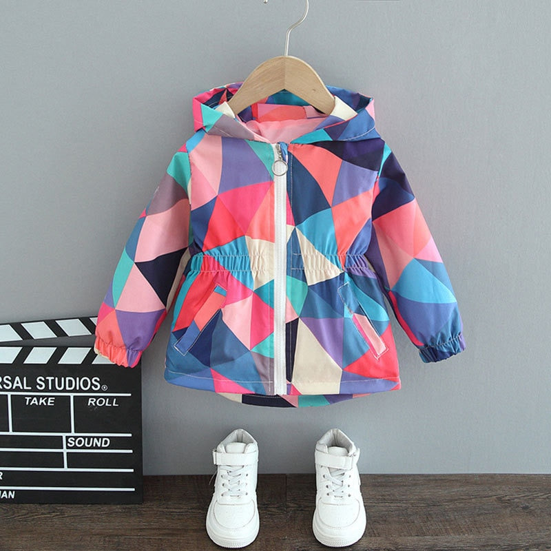 Fashionable Butterfly Rain Jacket for Girls - ButterflySplash