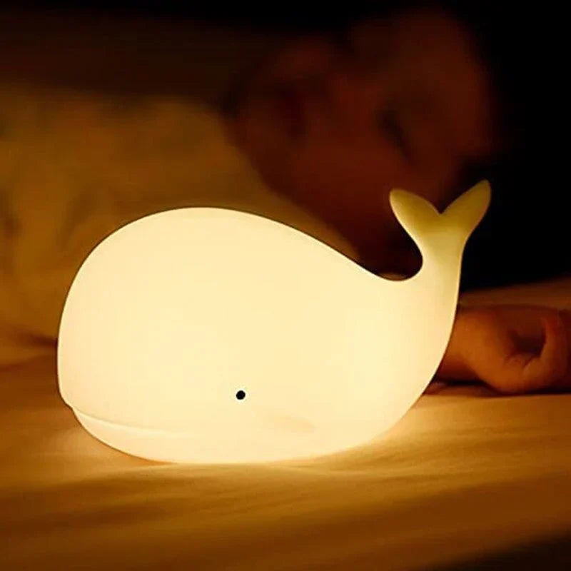 Cute Whale Whale Night Lamp with Color Change - GlowWhale