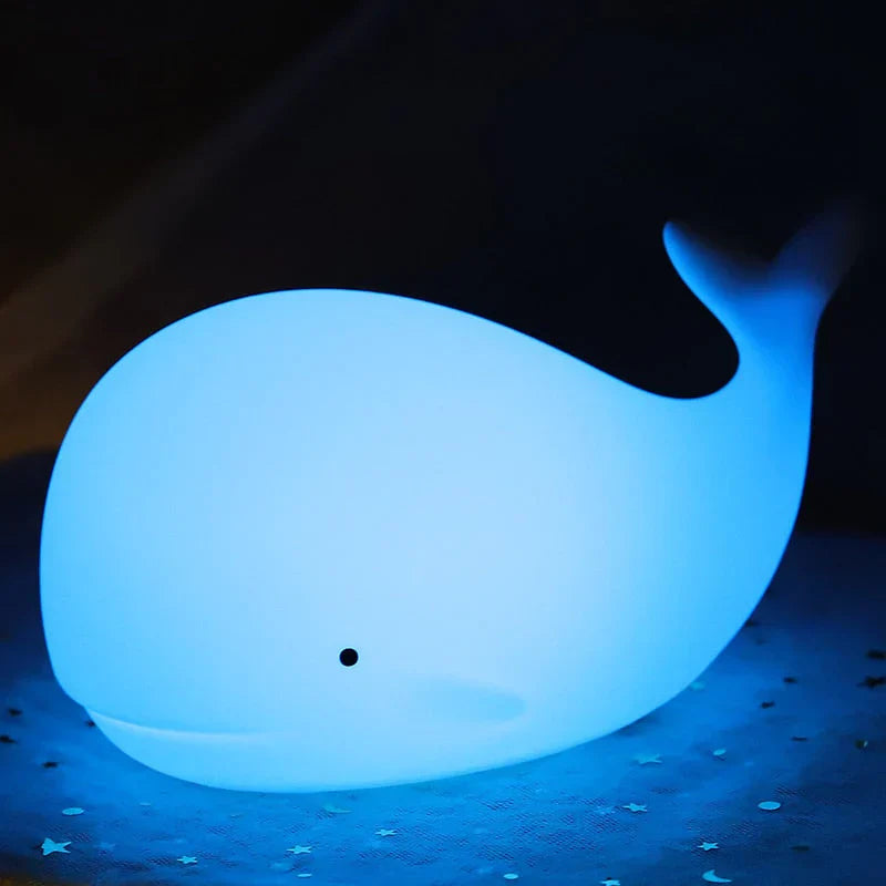 Cute Whale Whale Night Lamp with Color Change - GlowWhale