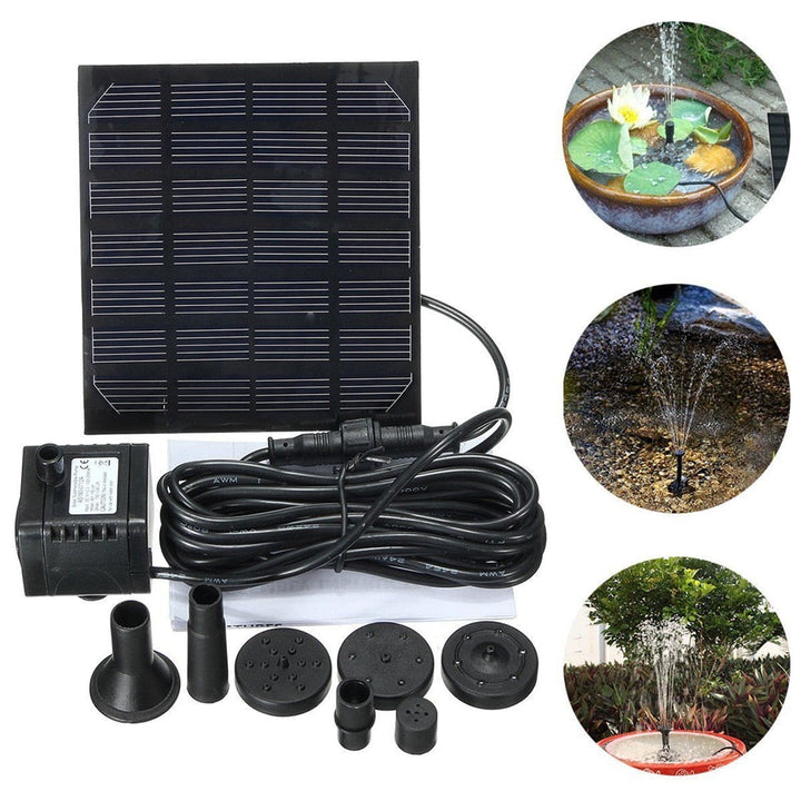Sun fountain for pond & birdbath – Solaflow