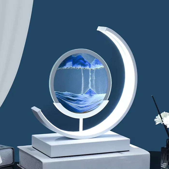 3D Sandskåle Bordlampe - Abyss