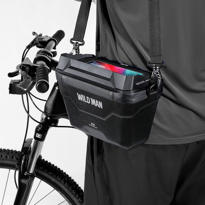 Handlebar bag for smartphone and essentials - RideEase
