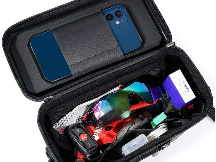 Handlebar bag for smartphone and essentials - RideEase