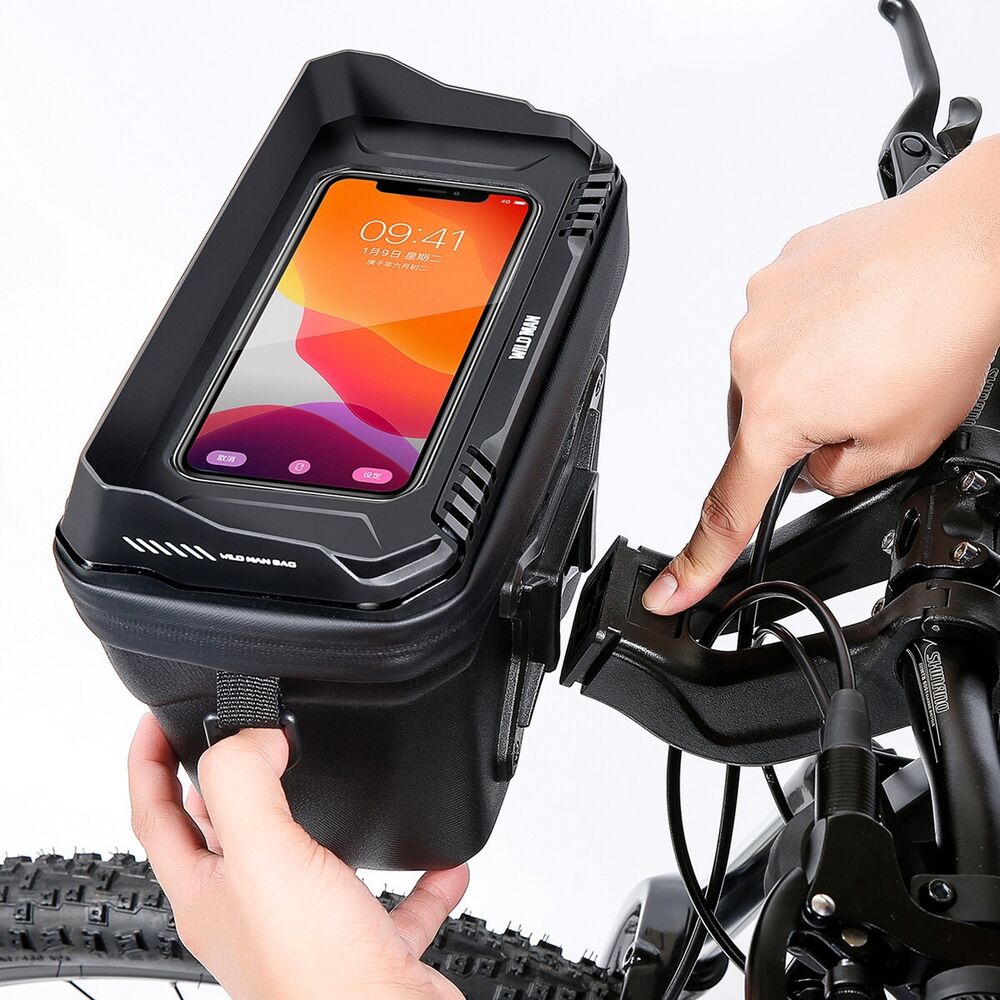 Handlebar bag for smartphone and essentials - RideEase
