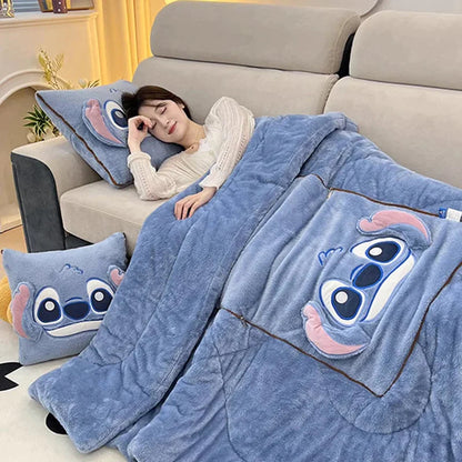 Luxury Cartoon Blanket and Pillow Set – Nomi