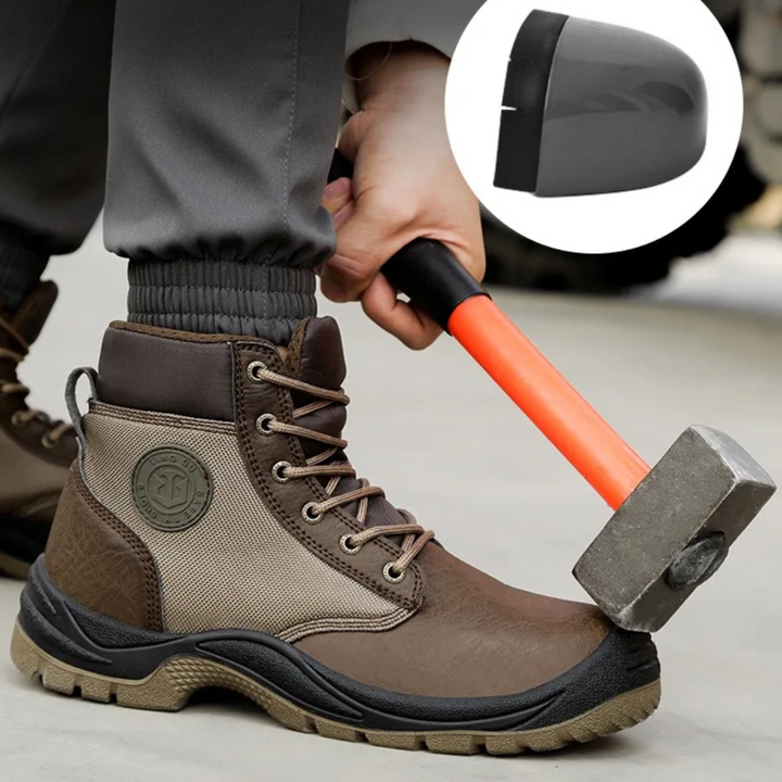 Botas de seguridad ortopédicas con puntera de acero - SafeStep Pro