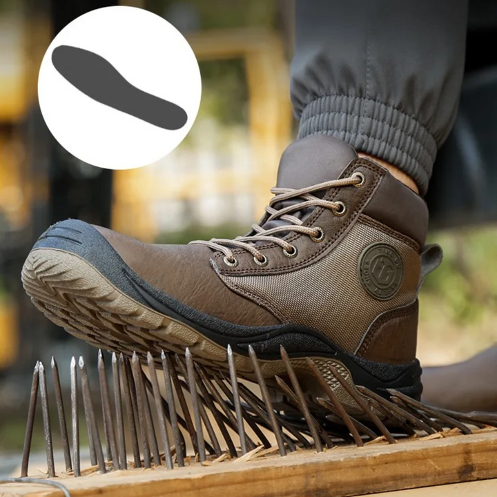Botas de seguridad ortopédicas con puntera de acero - SafeStep Pro