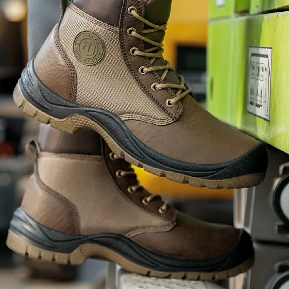 Botas de seguridad ortopédicas con puntera de acero - SafeStep Pro