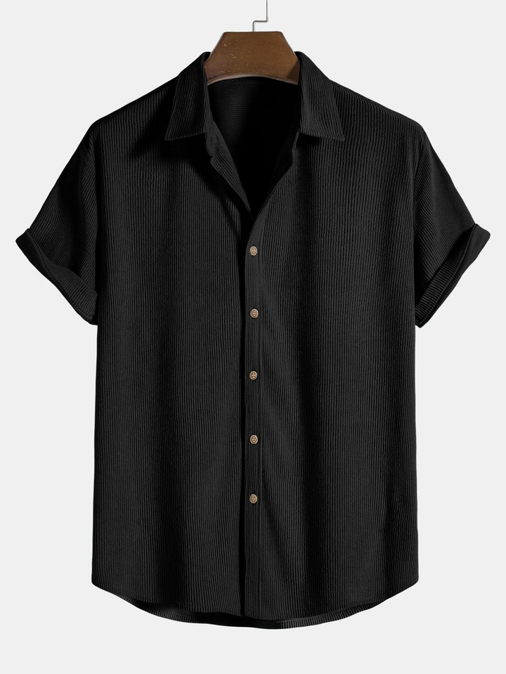 Stilig herresommer-sett med skjorte og kordshorts - SommerKern