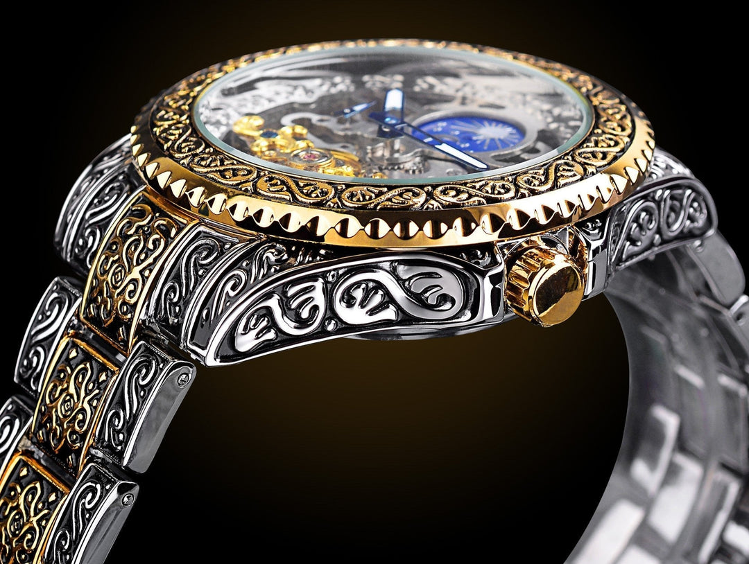 Skelett Mechanische Herrenarmbanduhr – Valtor