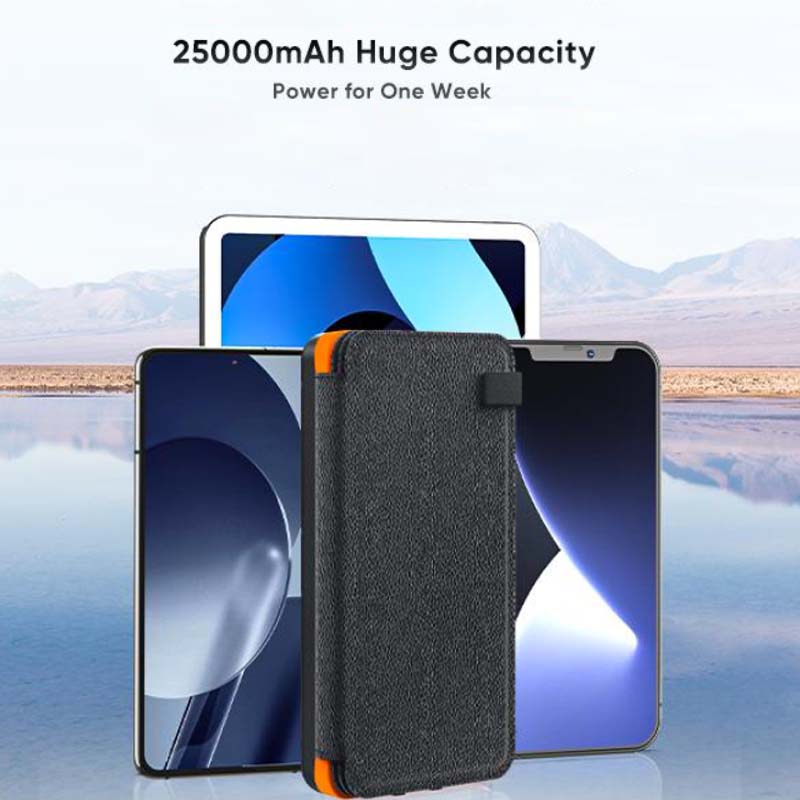 Solar-Powerbank mit 4 Panels und 3 USB-Ausgängen – SunCore