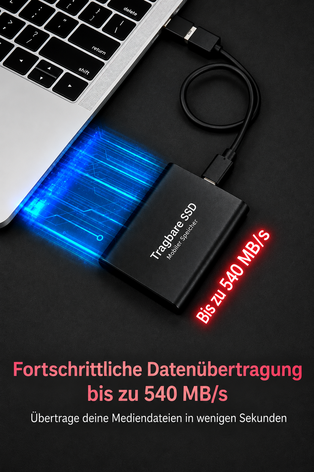 External SSD 128 TB Compact and Fast Portable Drive 2