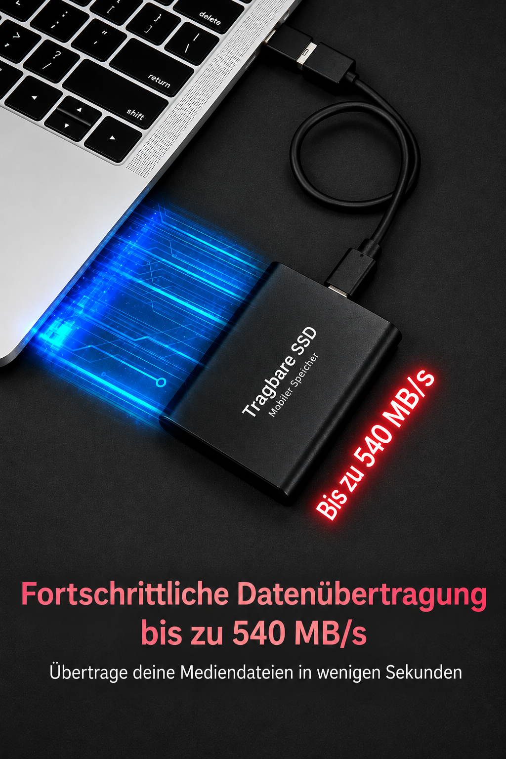 External SSD 128 TB Compact and Fast Portable Drive 2