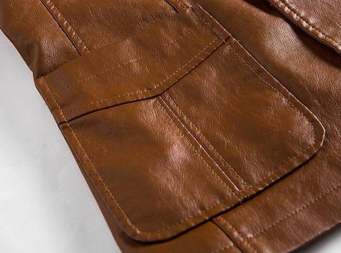 Herre skinnblazer – Leonardo