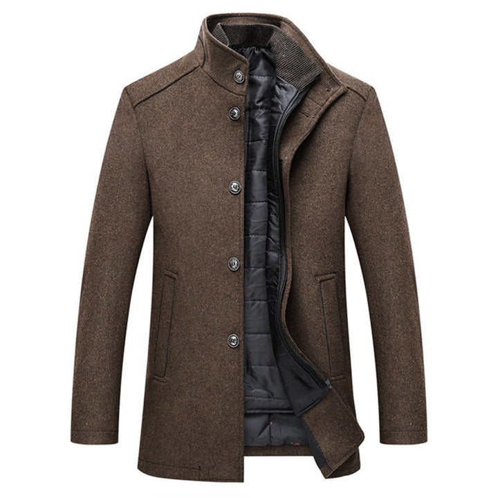 Windproof wool coat for men – Logan