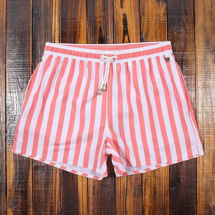 Stribede herreshorts med elastisk talje – Matteo