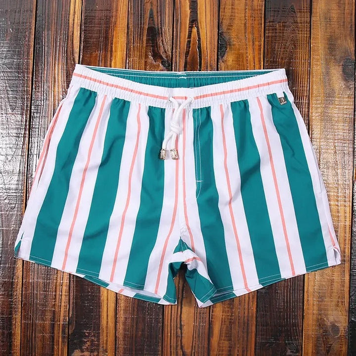 Stribede herreshorts med elastisk talje – Matteo
