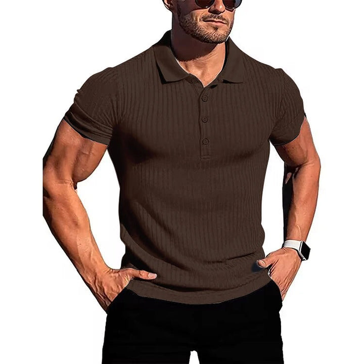 Comfortable & Stylish Breathable Men's Polo Shirt with Button Placket – Nevan