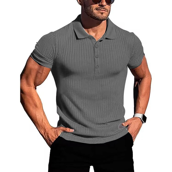 Comfortable & Stylish Breathable Men's Polo Shirt with Button Placket – Nevan