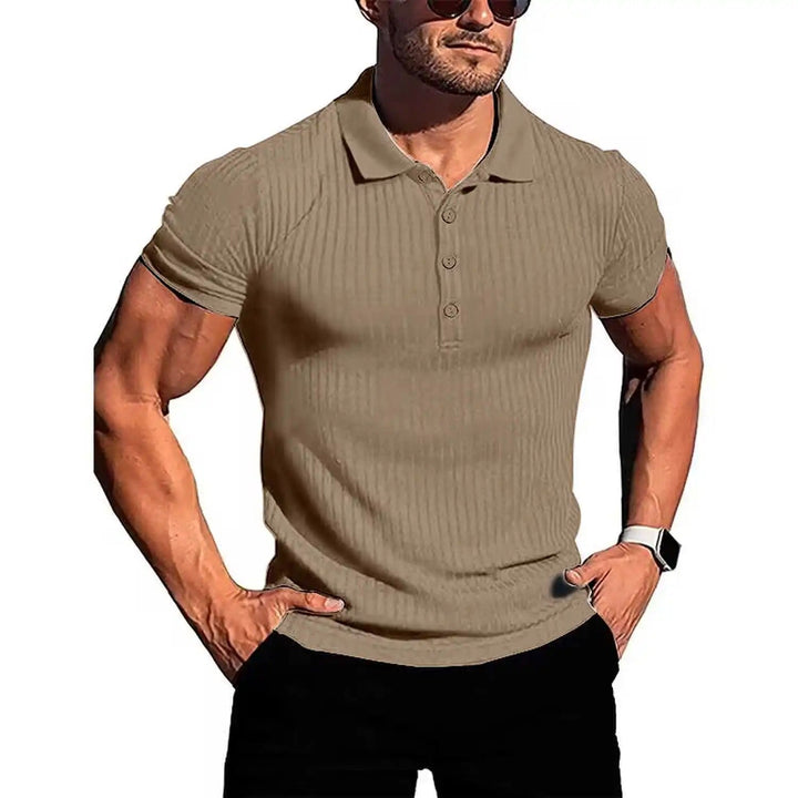 Comfortable & Stylish Breathable Men's Polo Shirt with Button Placket – Nevan