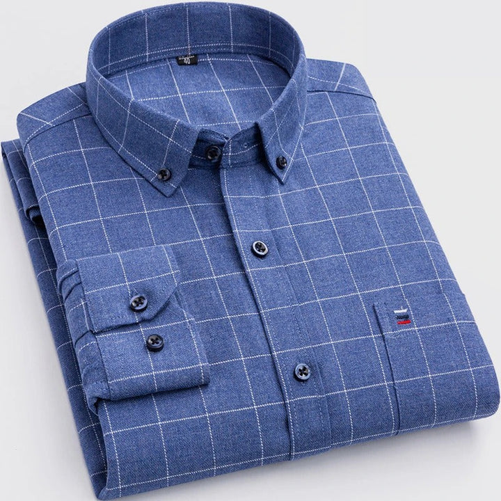 Checked Cotton Shirt - Victor