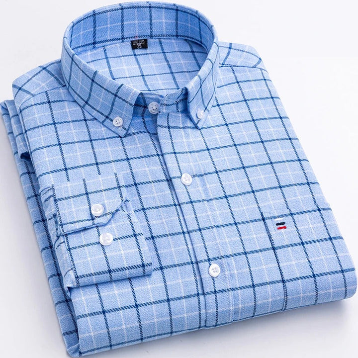 Checked Cotton Shirt - Victor