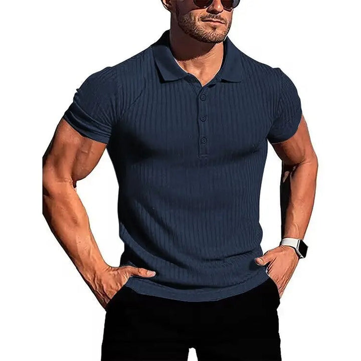 Comfortable & Stylish Breathable Men's Polo Shirt with Button Placket – Nevan