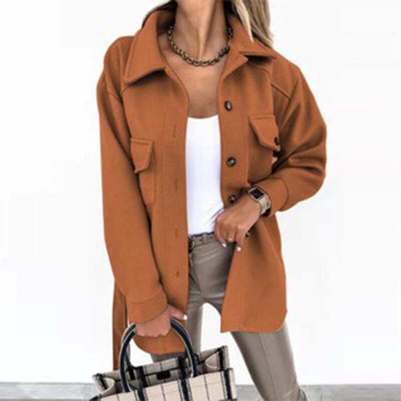 Stylish Wool-Look Jacket for Women - Sophie