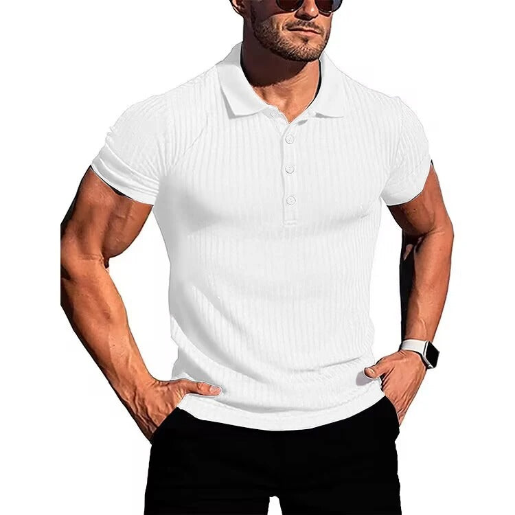Comfortable & Stylish Breathable Men's Polo Shirt with Button Placket – Nevan