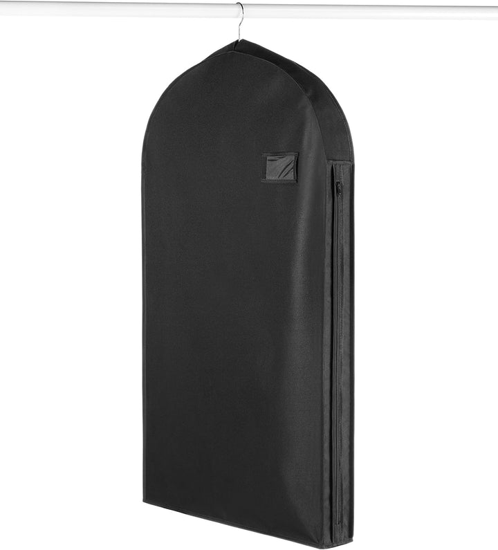 Water-repellent garment bag with zipper and accessory pocket