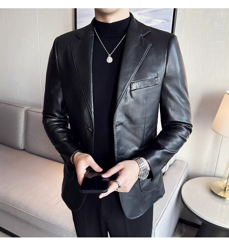 Leather Blazer for Men – Maverik
