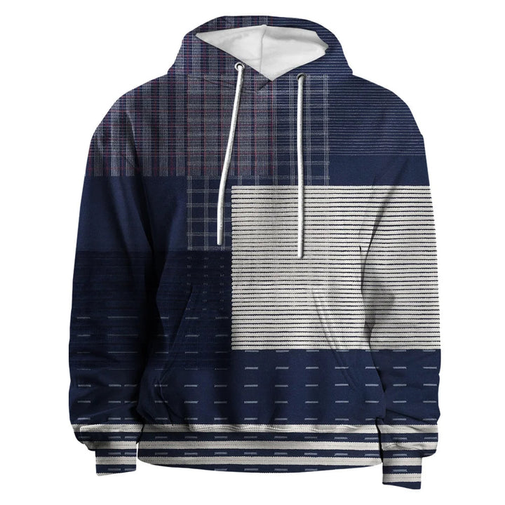 3D Checkered Hoodie | Urban Vibes Oversized Sweater