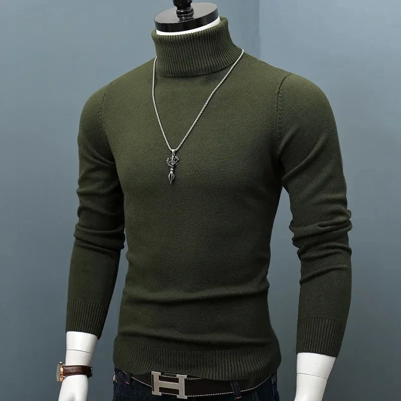 Jersey de cuello alto ajustado Marco | Jersey ajustado de moda
