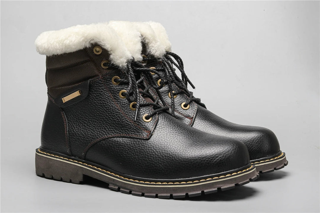 Winter boots made of leather | With wonderfully warm wool lining