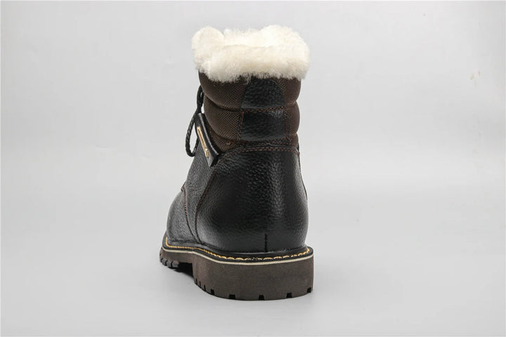 Winter boots made of leather | With wonderfully warm wool lining