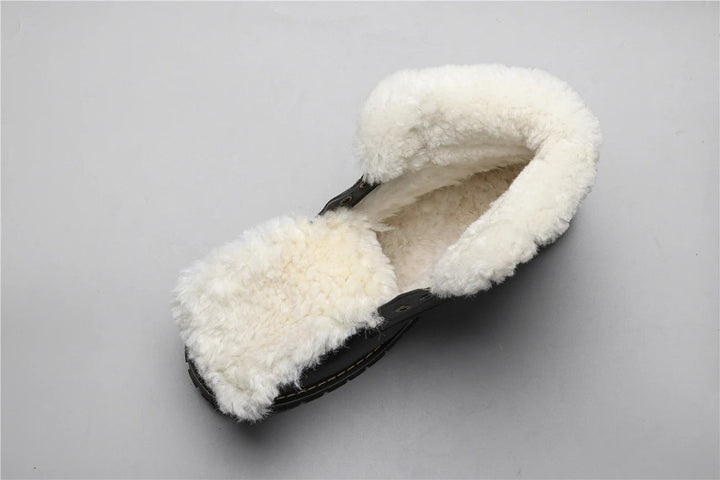 Winter boots made of leather | With wonderfully warm wool lining