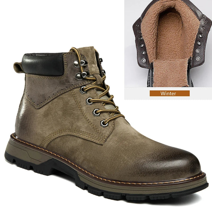 Zapatos de invierno de cuero | Verdadero calentador de invierno