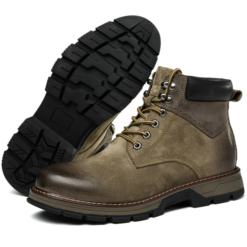 Zapatos de invierno de cuero | Verdadero calentador de invierno