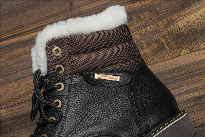 Winter boots made of leather | With wonderfully warm wool lining