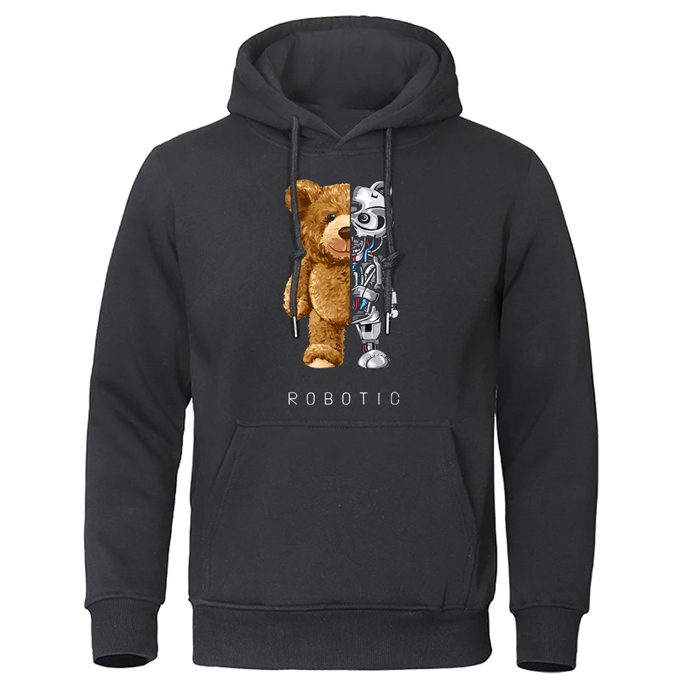 Robo Bear Hoodie | Teddy Tech Sweatshirt
